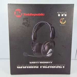 TekRepublic TH Lightweight Gaming Headset Virtual 7.1 Surround Sound USB